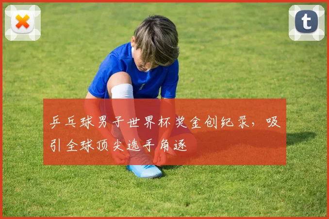 乒乓球男子世界杯奖金创纪录，吸引全球顶尖选手角逐